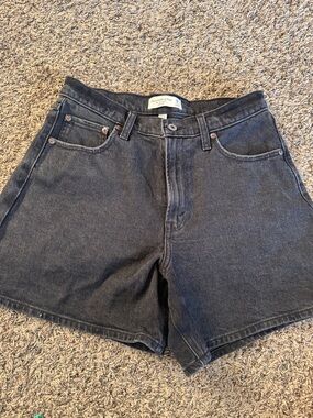 Abercrombie & Fitch Women's Black Dad Shorts